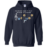 Sweatshirts Navy / Small Fairies Can't Fly When It Rains Pullover Hoodie