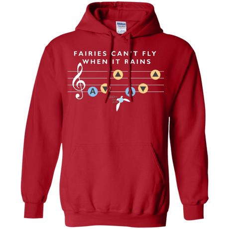 Sweatshirts Red / Small Fairies Can't Fly When It Rains Pullover Hoodie