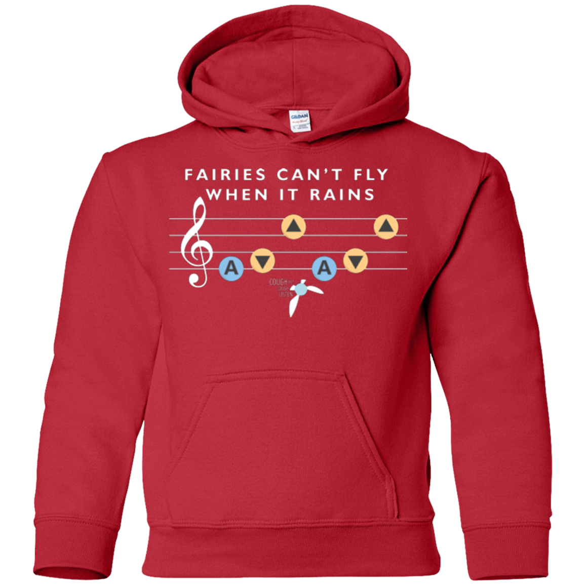 Sweatshirts Red / YS Fairies Can't Fly When It Rains Youth Hoodie