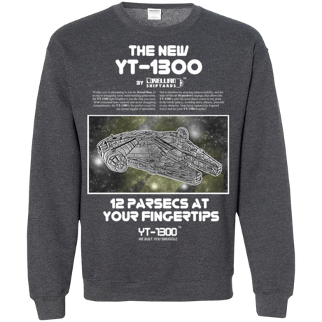 Sweatshirts Dark Heather / Small Falcon YT-3000 Crewneck Sweatshirt