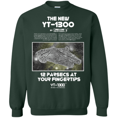 Sweatshirts Forest Green / Small Falcon YT-3000 Crewneck Sweatshirt