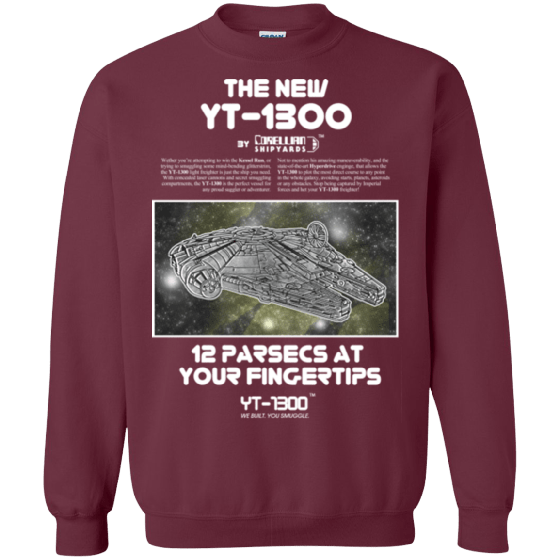 Sweatshirts Maroon / Small Falcon YT-3000 Crewneck Sweatshirt