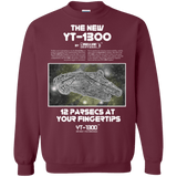 Sweatshirts Maroon / Small Falcon YT-3000 Crewneck Sweatshirt