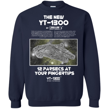 Sweatshirts Navy / Small Falcon YT-3000 Crewneck Sweatshirt