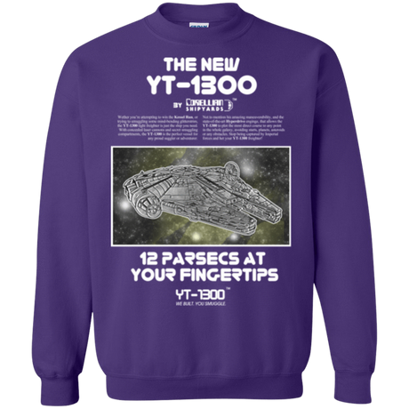 Sweatshirts Purple / Small Falcon YT-3000 Crewneck Sweatshirt