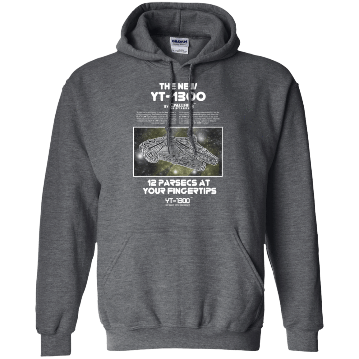 Sweatshirts Dark Heather / Small Falcon YT-3000 Pullover Hoodie