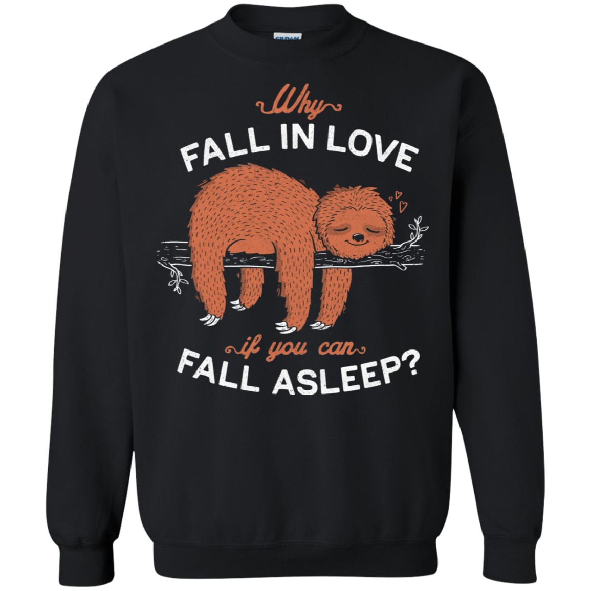 Sweatshirts Black / S Fall Asleep Crewneck Sweatshirt