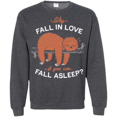 Sweatshirts Dark Heather / S Fall Asleep Crewneck Sweatshirt