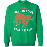 Sweatshirts Irish Green / S Fall Asleep Crewneck Sweatshirt