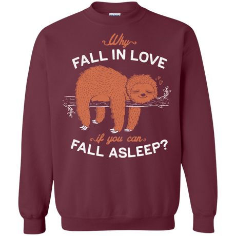 Sweatshirts Maroon / S Fall Asleep Crewneck Sweatshirt