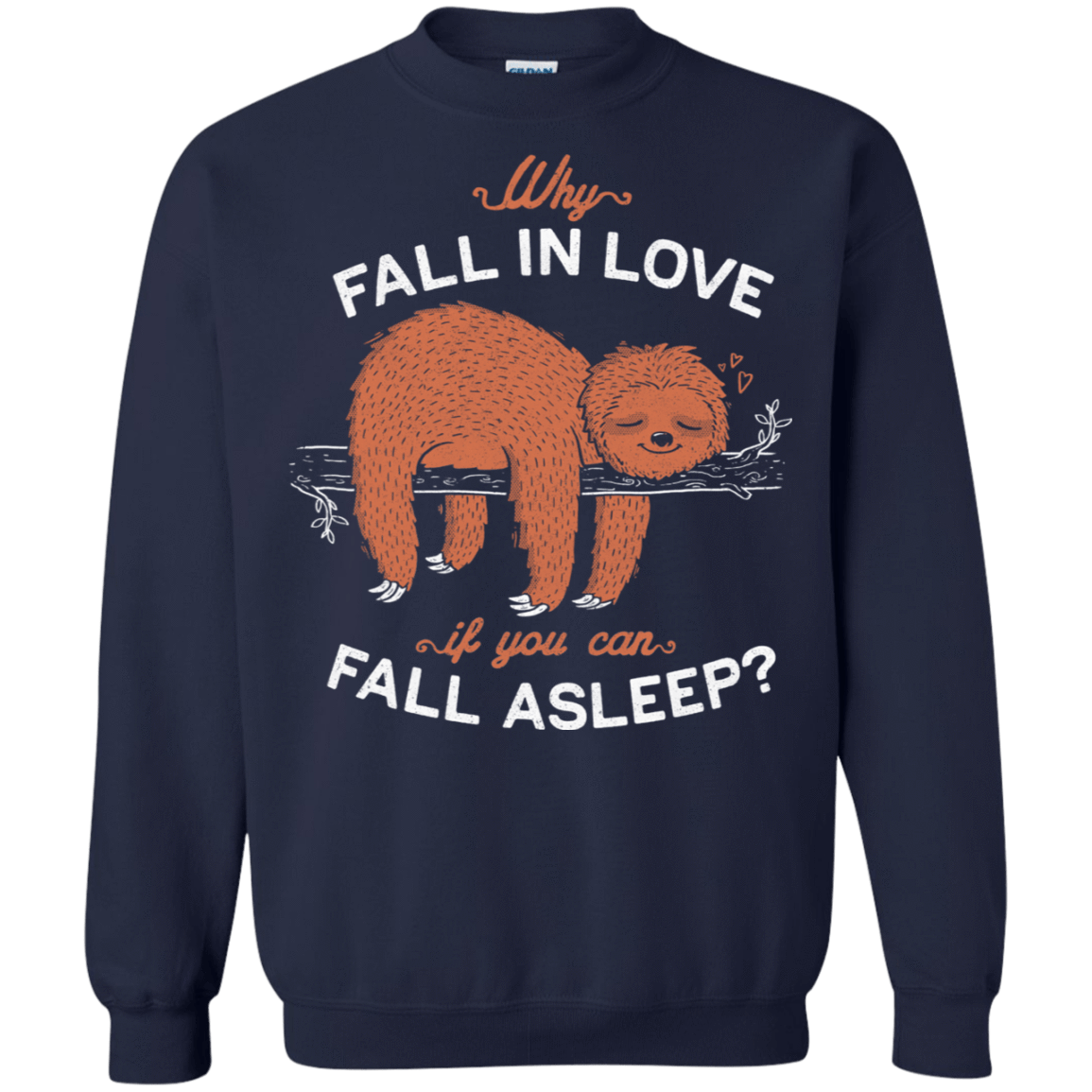 Sweatshirts Navy / S Fall Asleep Crewneck Sweatshirt
