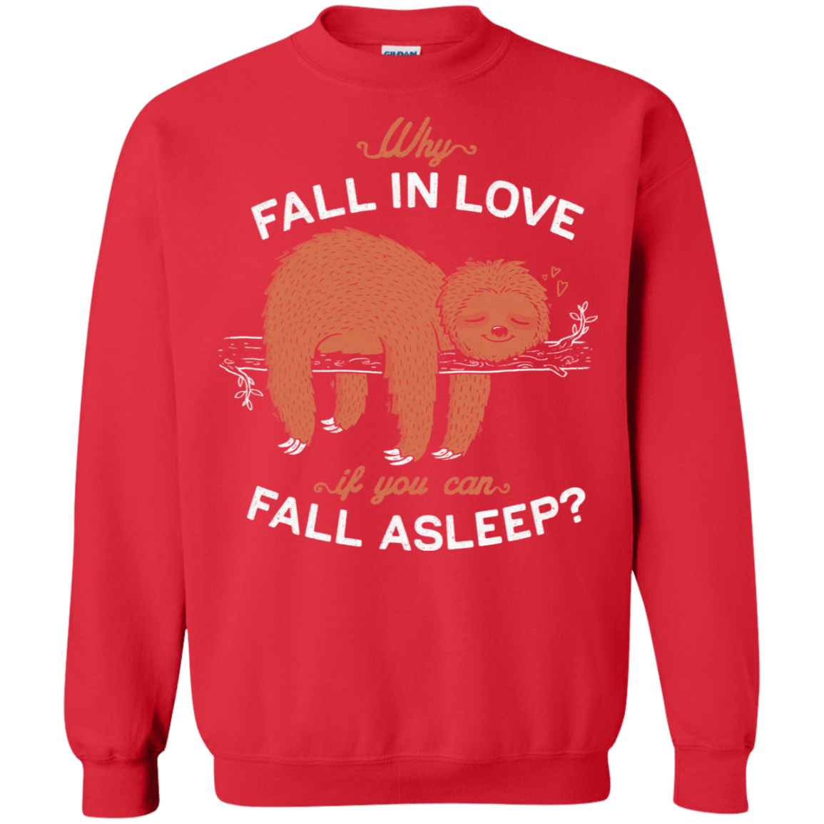 Sweatshirts Red / S Fall Asleep Crewneck Sweatshirt
