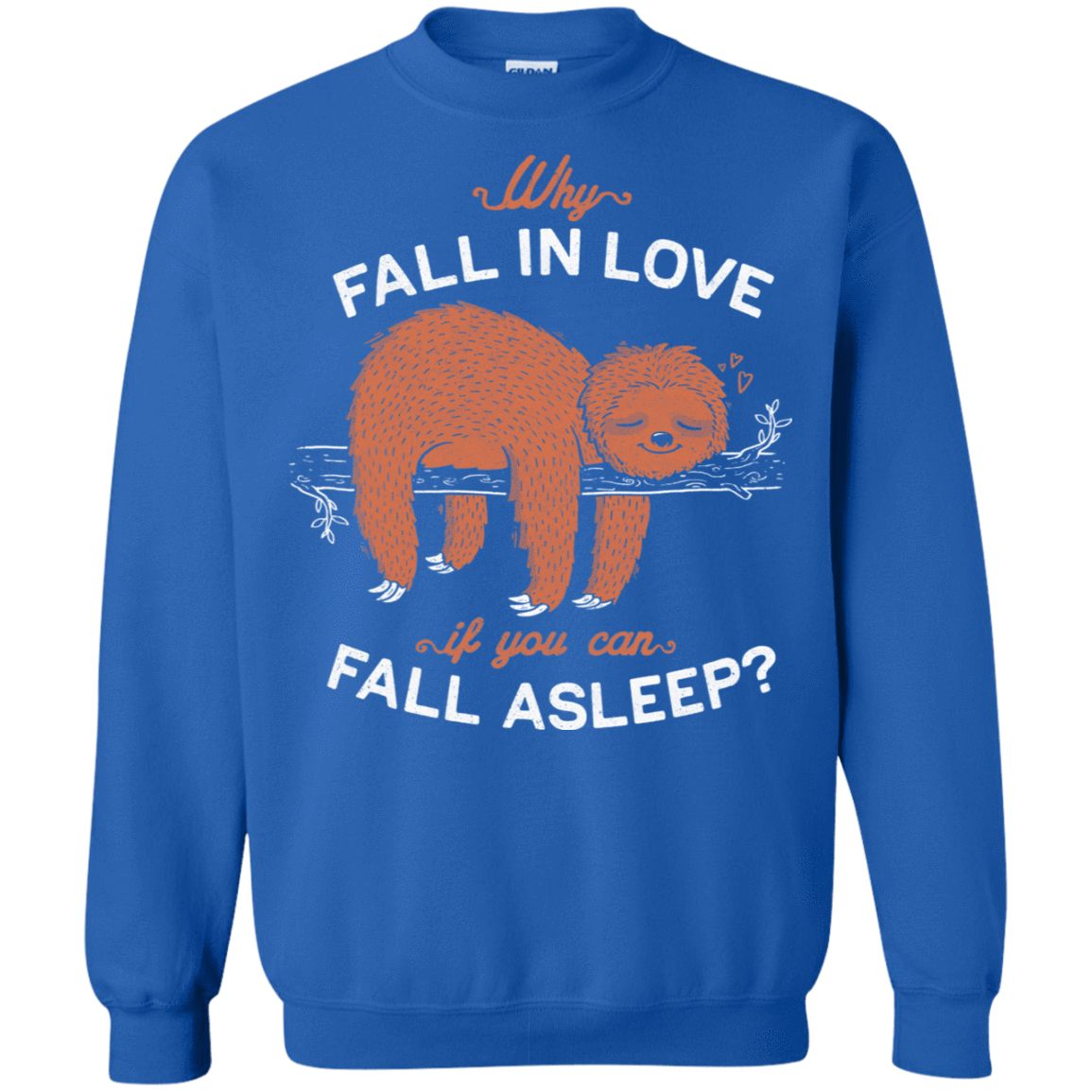 Sweatshirts Royal / S Fall Asleep Crewneck Sweatshirt