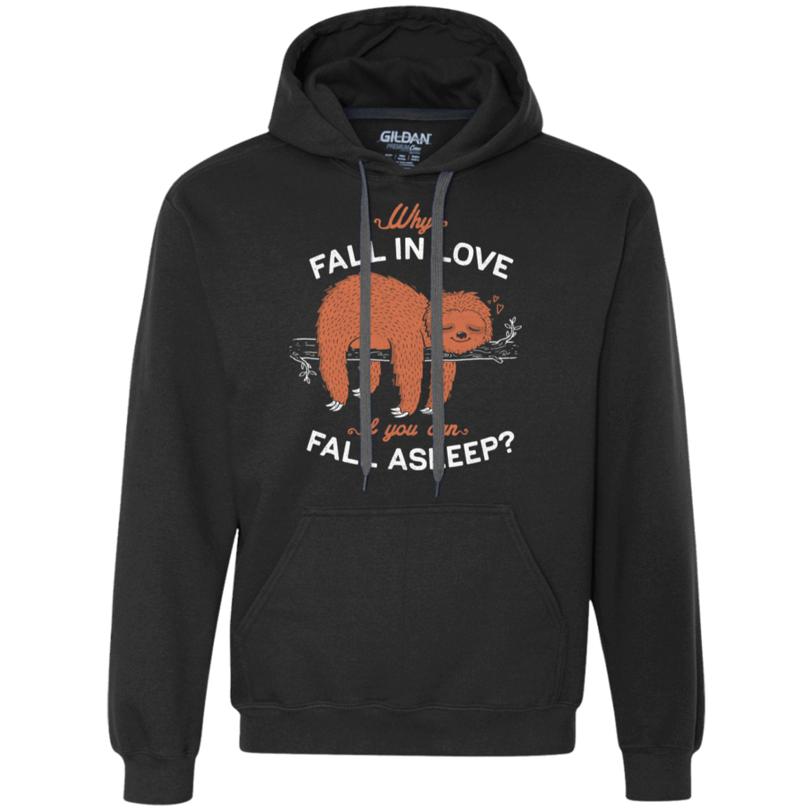 Sweatshirts Black / S Fall Asleep Premium Fleece Hoodie