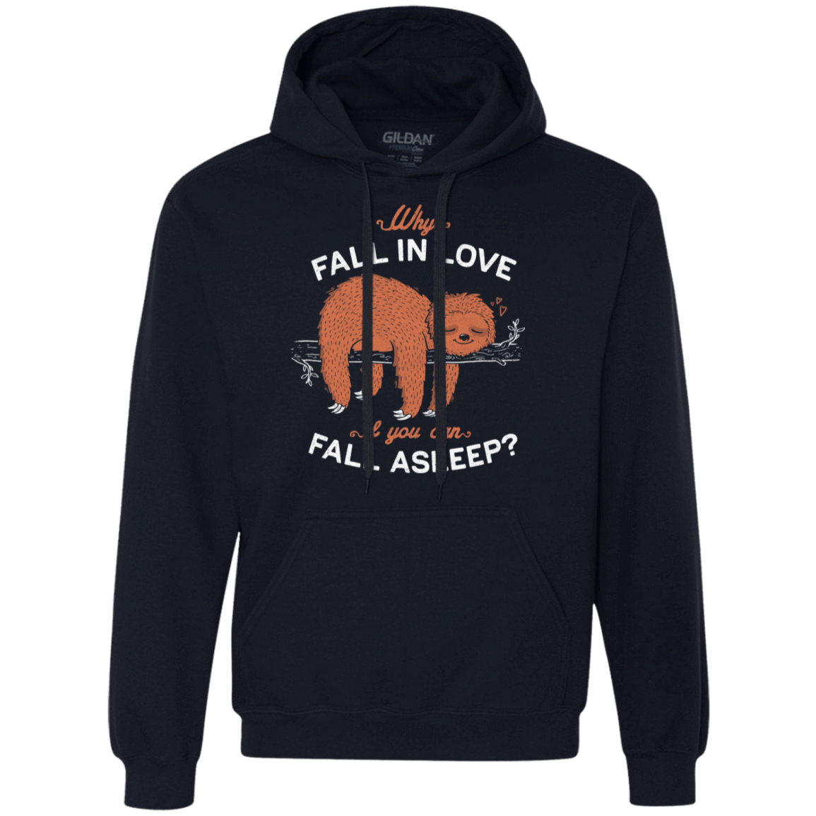 Sweatshirts Navy / S Fall Asleep Premium Fleece Hoodie