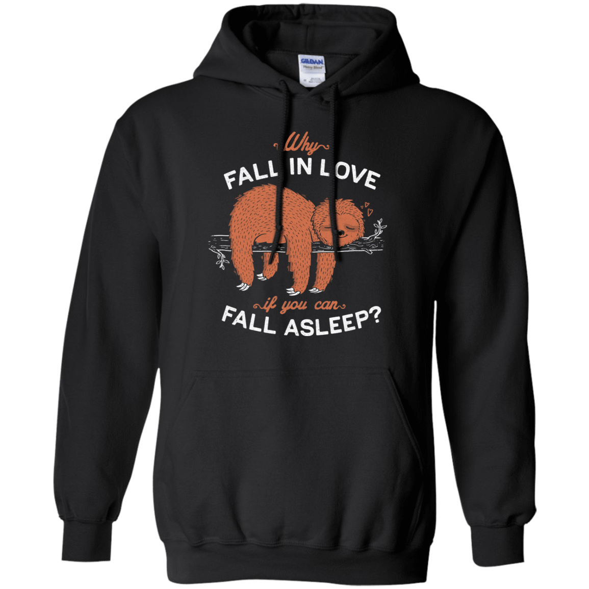 Sweatshirts Black / S Fall Asleep Pullover Hoodie