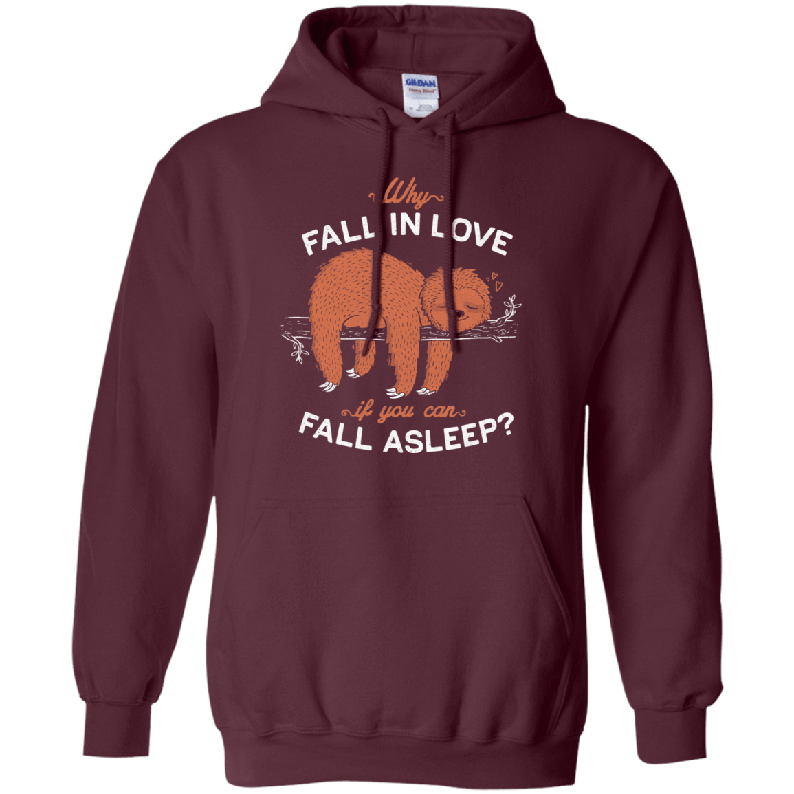 Sweatshirts Maroon / S Fall Asleep Pullover Hoodie