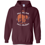 Sweatshirts Maroon / S Fall Asleep Pullover Hoodie