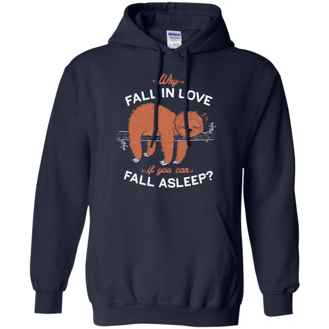 Sweatshirts Navy / S Fall Asleep Pullover Hoodie