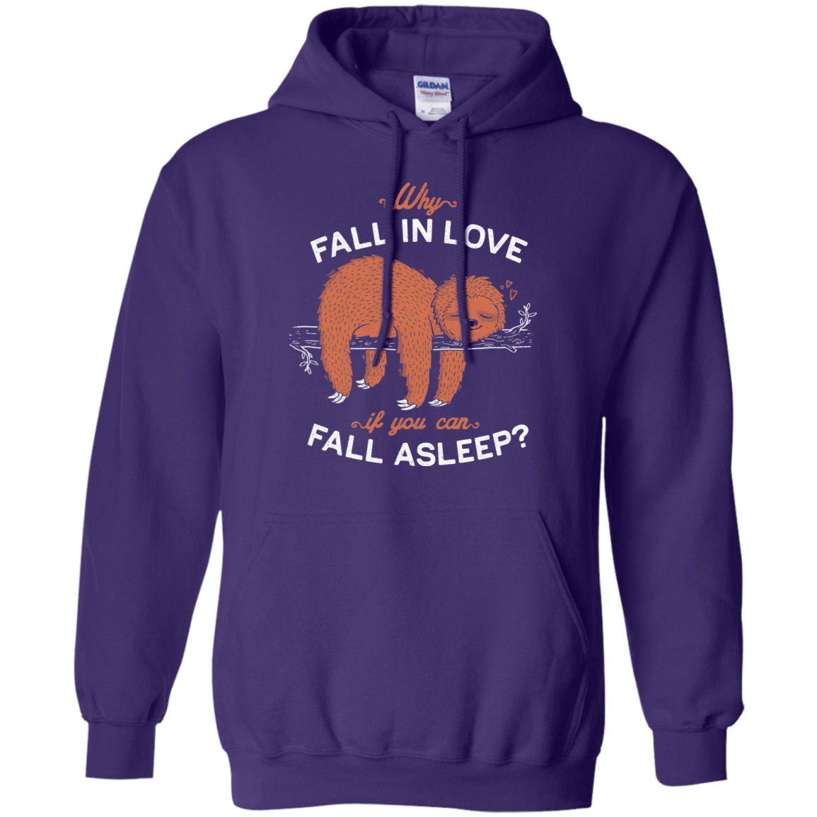 Sweatshirts Purple / S Fall Asleep Pullover Hoodie