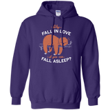 Sweatshirts Purple / S Fall Asleep Pullover Hoodie