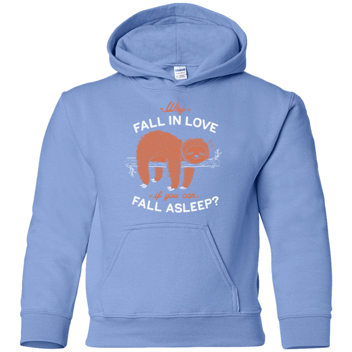 Sweatshirts Carolina Blue / YS Fall Asleep Youth Hoodie