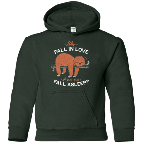 Sweatshirts Forest Green / YS Fall Asleep Youth Hoodie