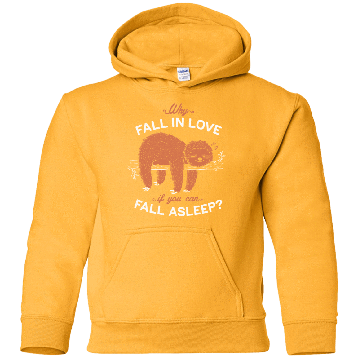 Sweatshirts Gold / YS Fall Asleep Youth Hoodie