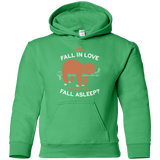 Sweatshirts Irish Green / YS Fall Asleep Youth Hoodie