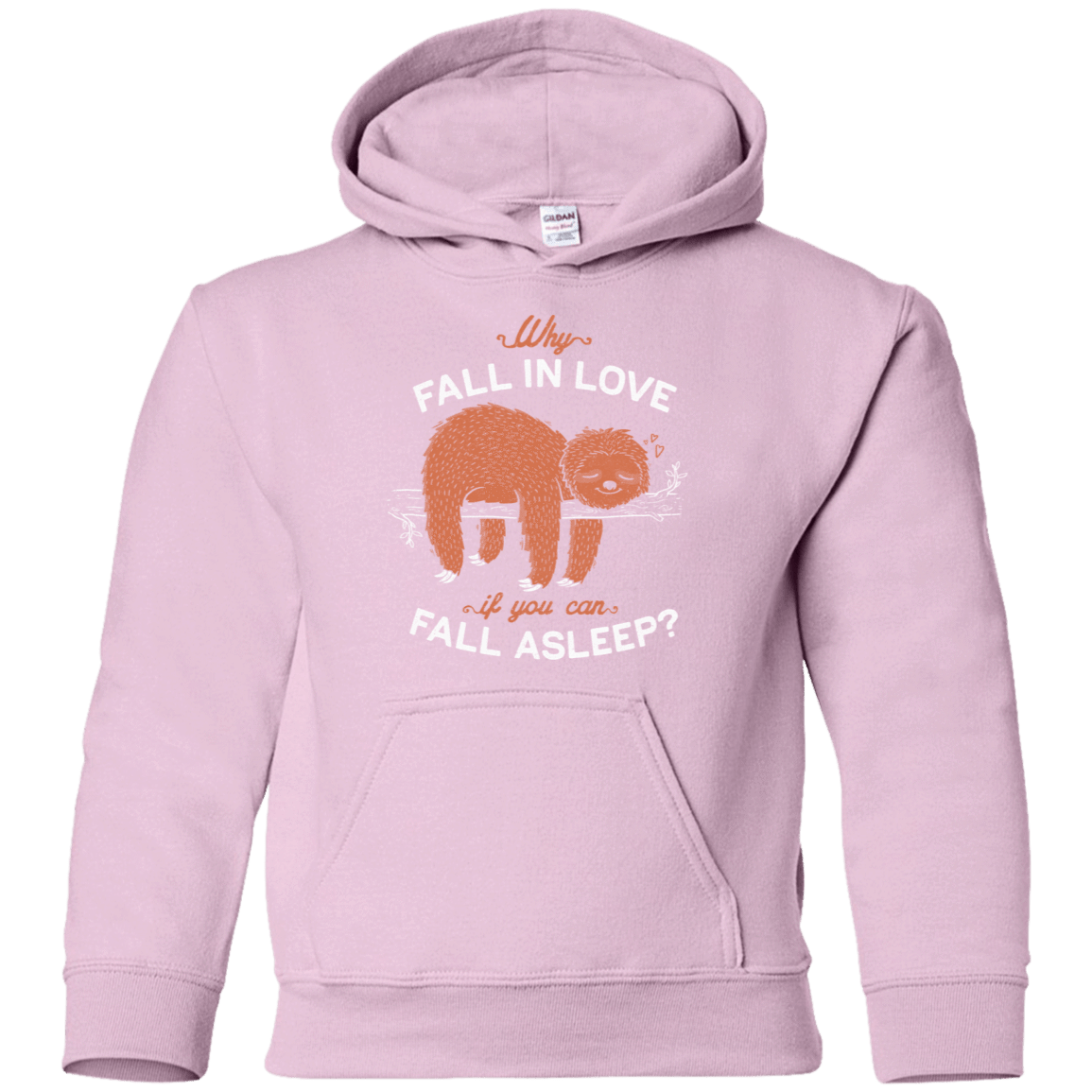 Sweatshirts Light Pink / YS Fall Asleep Youth Hoodie