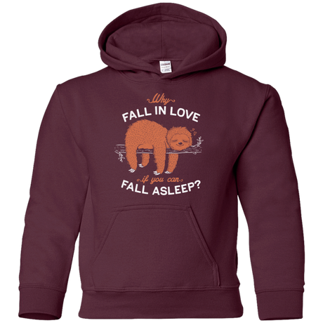 Sweatshirts Maroon / YS Fall Asleep Youth Hoodie