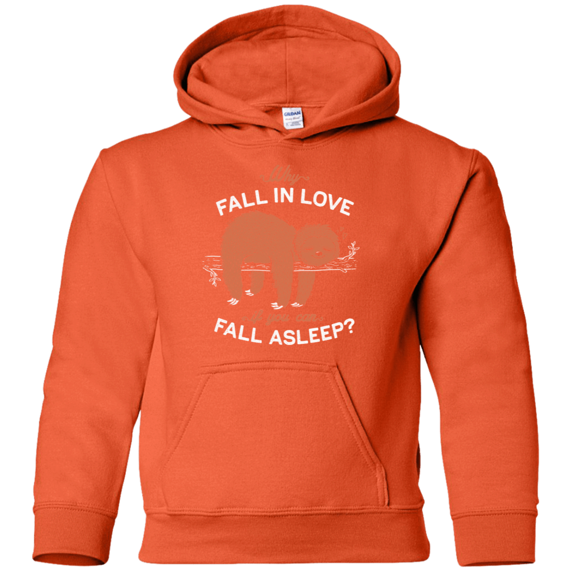 Sweatshirts Orange / YS Fall Asleep Youth Hoodie