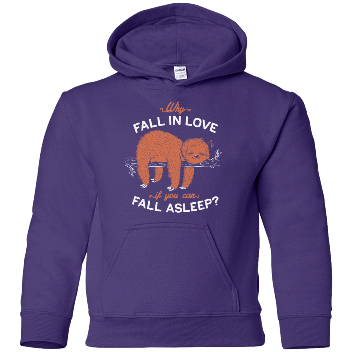 Sweatshirts Purple / YS Fall Asleep Youth Hoodie