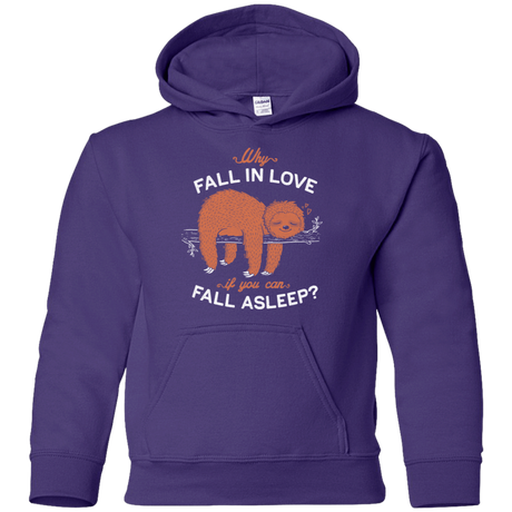 Sweatshirts Purple / YS Fall Asleep Youth Hoodie