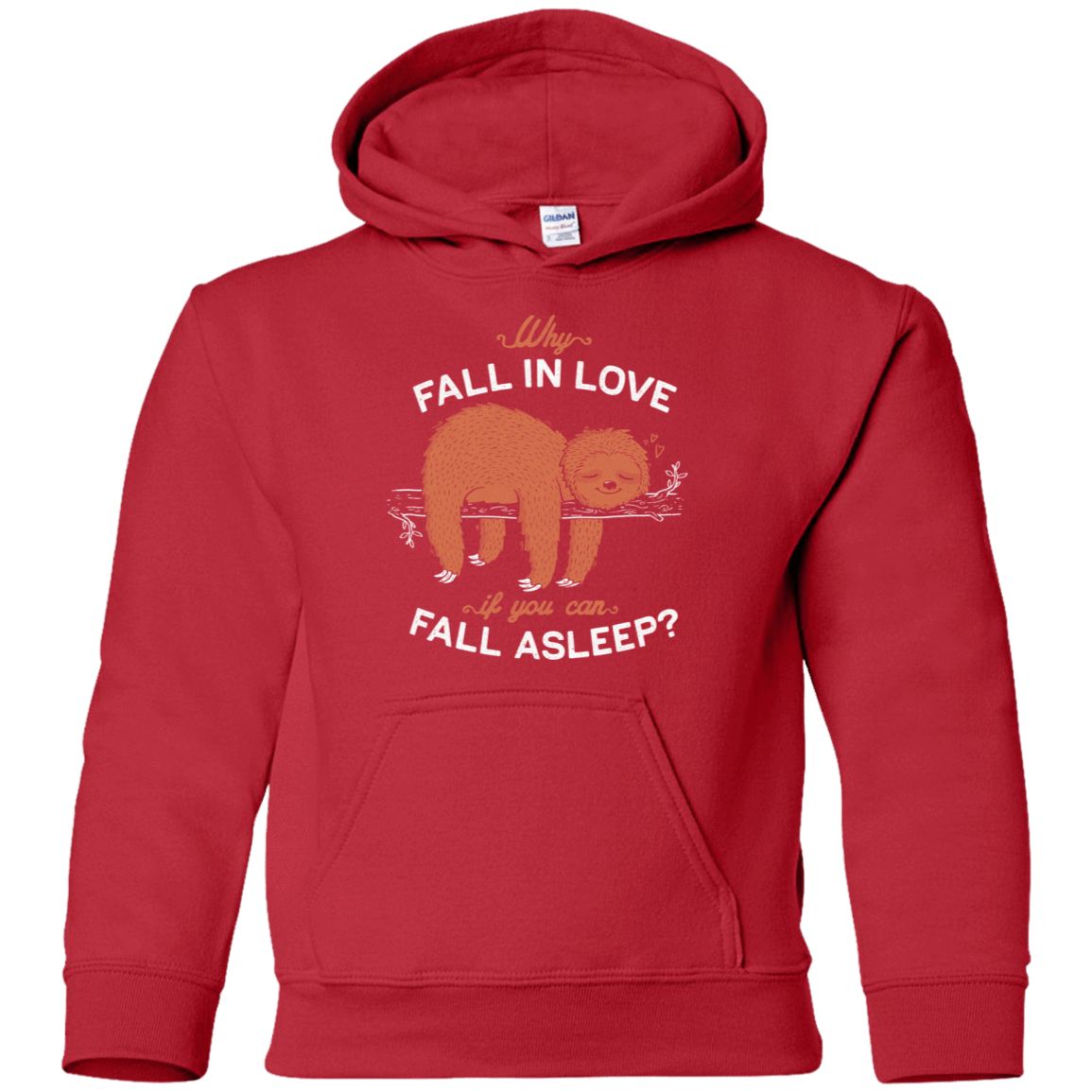 Sweatshirts Red / YS Fall Asleep Youth Hoodie