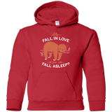 Sweatshirts Red / YS Fall Asleep Youth Hoodie