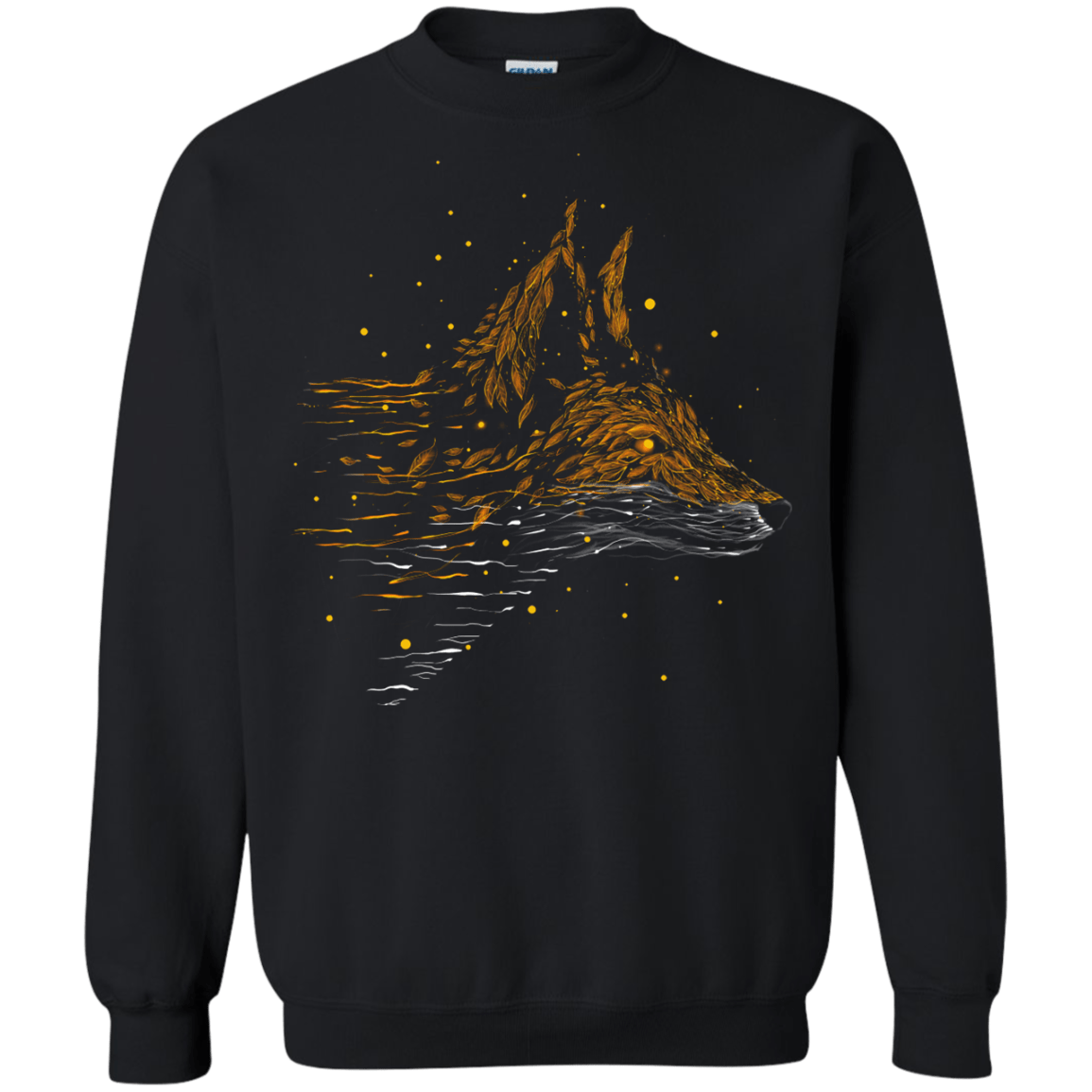 Sweatshirts Black / S Falling in Leaves Crewneck Sweatshirt