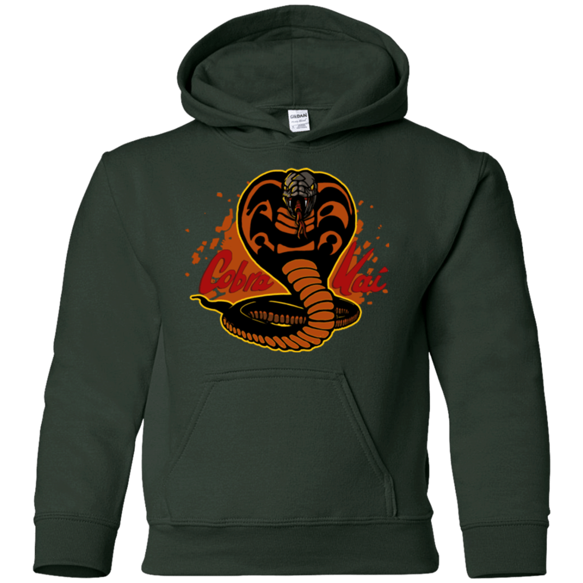 Sweatshirts Forest Green / YS Familiar Reptile Youth Hoodie