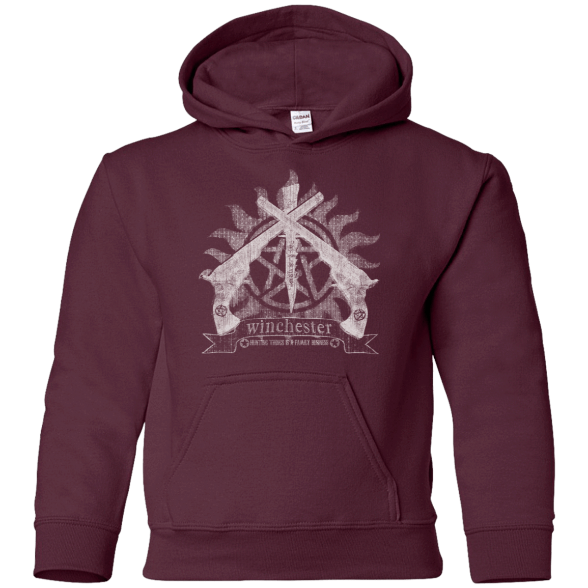 Sweatshirts Maroon / YS Family Business Youth Hoodie