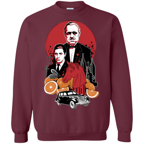 Sweatshirts Maroon / Small Family Cursed Crewneck Sweatshirt