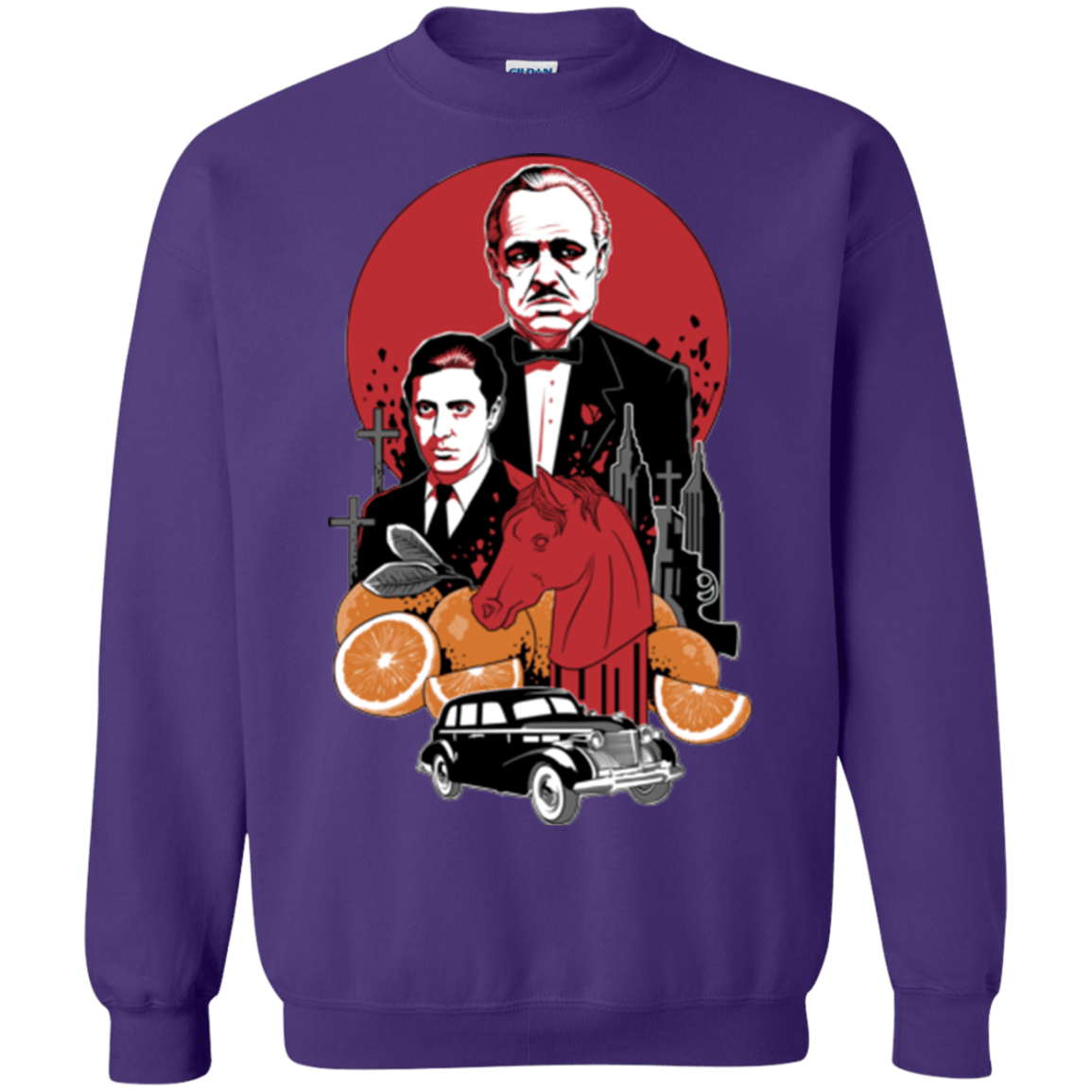 Sweatshirts Purple / Small Family Cursed Crewneck Sweatshirt