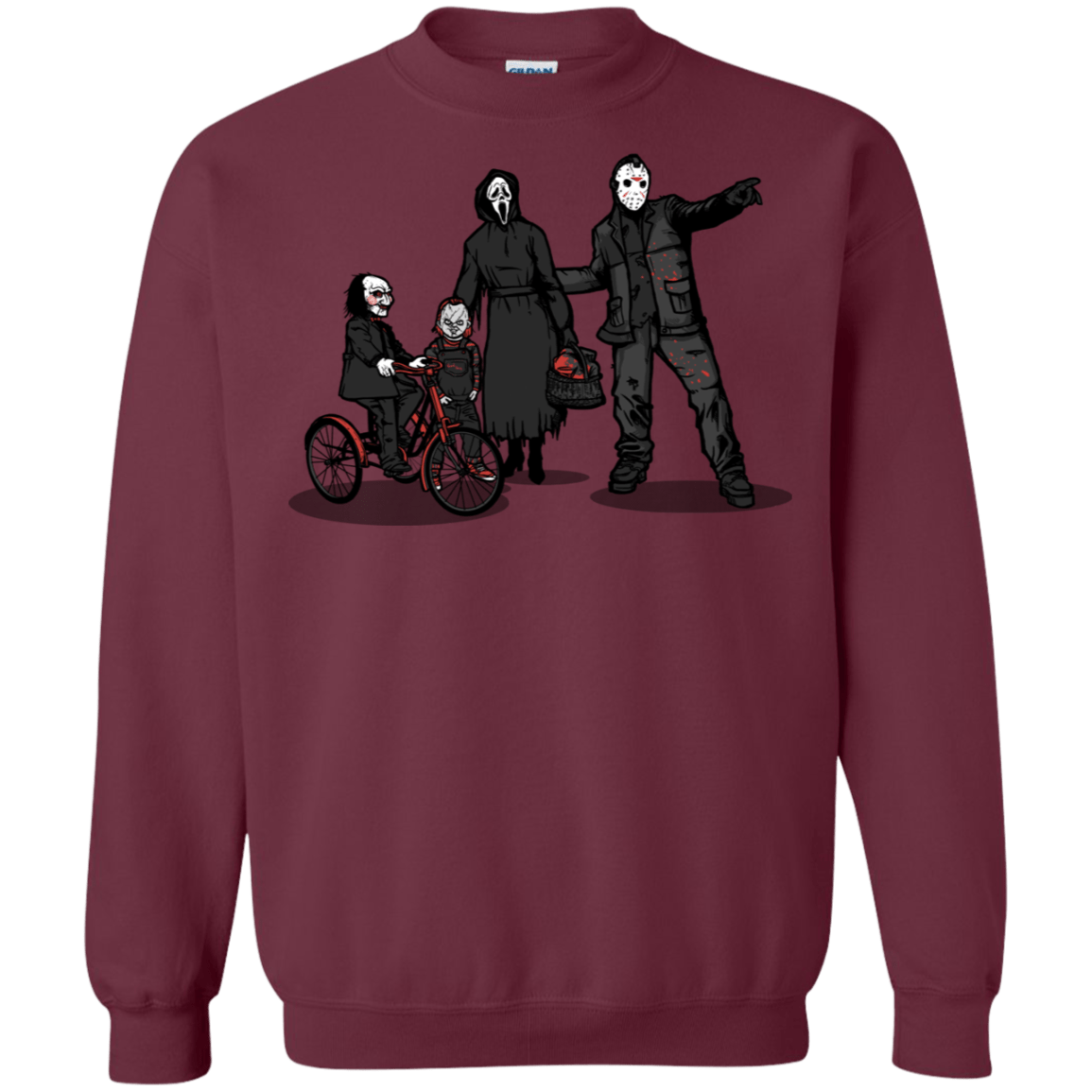 Sweatshirts Maroon / S Family Values Crewneck Sweatshirt