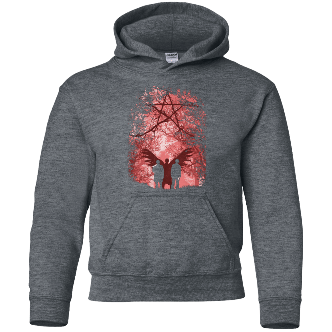 Sweatshirts Dark Heather / YS Famous Hunters Youth Hoodie