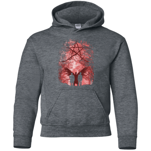 Sweatshirts Dark Heather / YS Famous Hunters Youth Hoodie