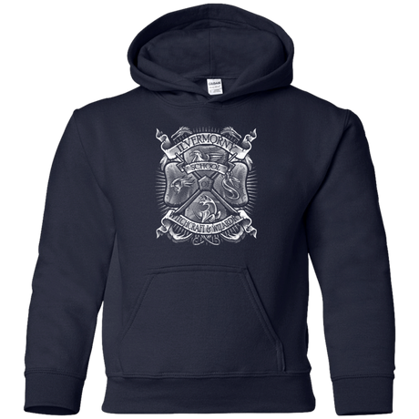 Sweatshirts Navy / YS Fantastic Crest Youth Hoodie