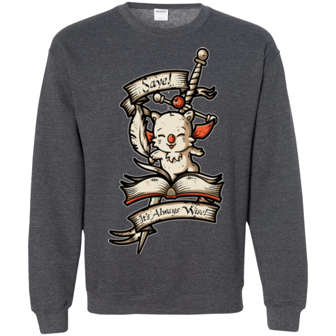 Sweatshirts Dark Heather / Small FANTASY SAVE POINT Crewneck Sweatshirt