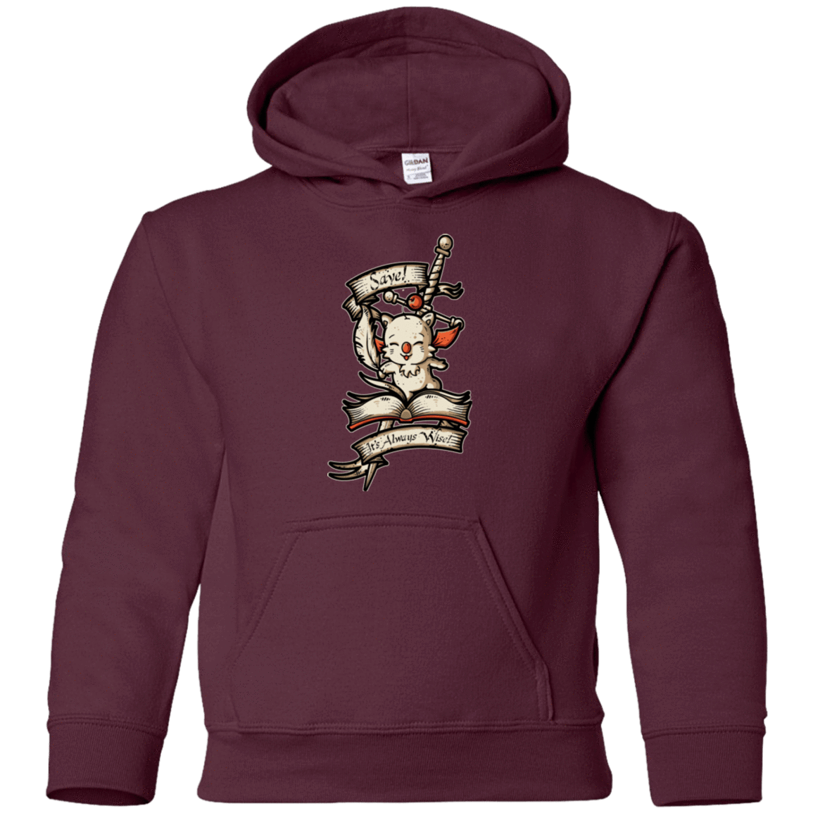Sweatshirts Maroon / YS FANTASY SAVE POINT Youth Hoodie