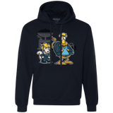 Sweatshirts Navy / S Fat Cow in a Little Coat Premium Fleece Hoodie