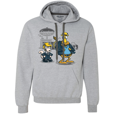 Sweatshirts Sport Grey / S Fat Cow in a Little Coat Premium Fleece Hoodie