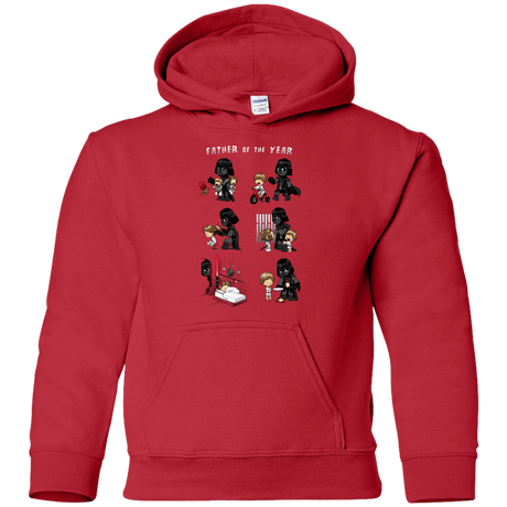 Sweatshirts Red / YS Father of the year Youth Hoodie